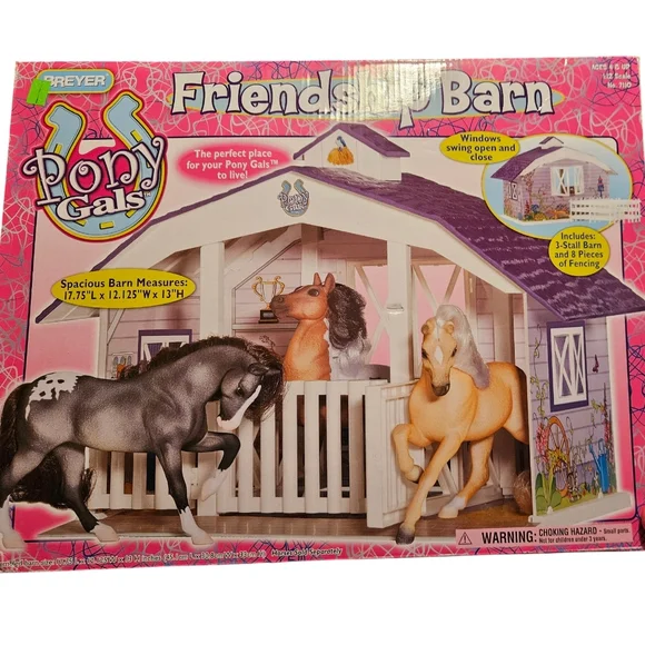 Breyer Pony Gals Friendship Barn Play Set 2010 #7110